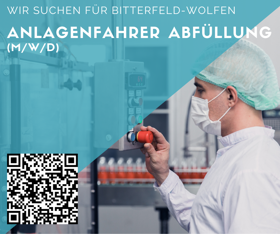 Anlagenfahrer (m/w/d) Abfüllung - Bitterfeld-Wolfen - 2-Schichtsystem