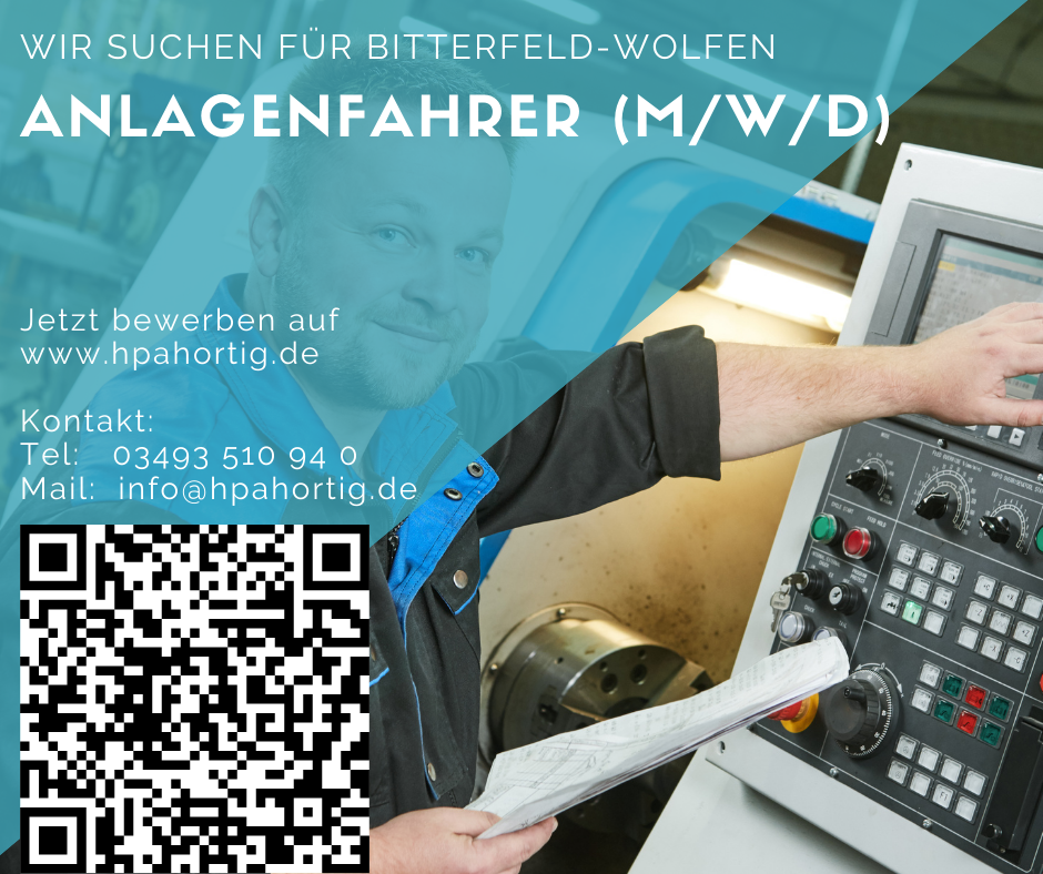 Operator / Anlagenfahrer (m/w/d) im 2-Schichtbetrieb für Bitterfeld gesucht - ab 16,80 €