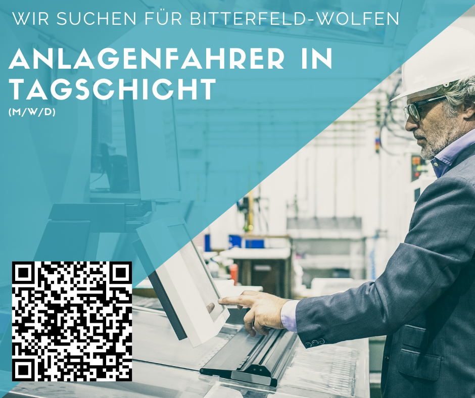 Anlagenfahrer (m/w/d) für Bitterfeld- Wolfen gesucht - Tagschicht- 