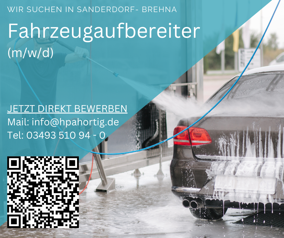 Fahrzeugaufbereiter (m/w/d) für Sandersdorf- Brehna gesucht 