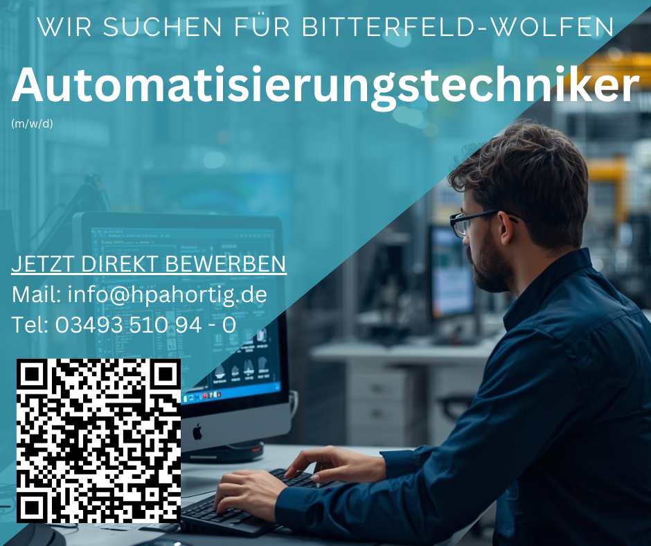 Automatisierungstechniker (m/w/d) für SPS Industrieanlagen gesucht - ab 5.000 € - Bitterfeld-Wolfen