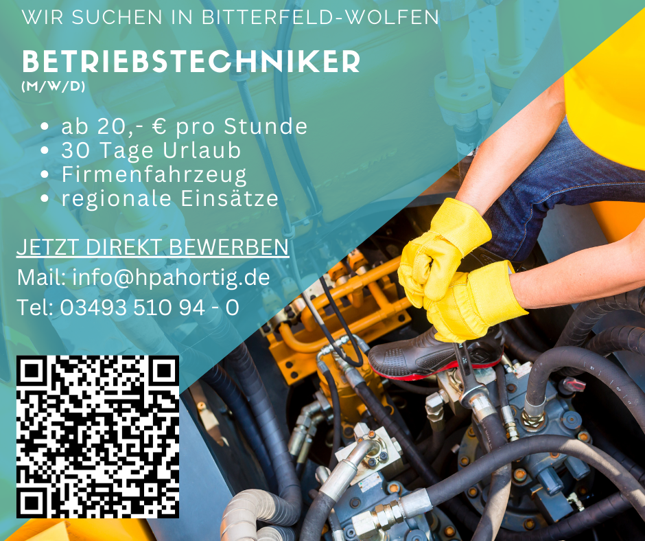 Betriebstechniker (m/w/d) für Pumpen und Geräte gesucht - ab 20 € 