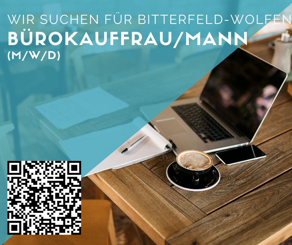 Bürokauffrau/mann für Bitterfeld- Wolfen gesucht 