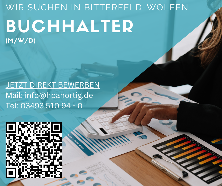 Buchhalter (m/w/d) in Bitterfeld- Wolfen gesucht 