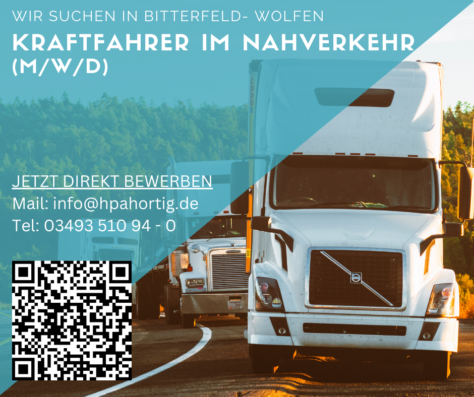 Kraftfahrer (m/w/d) im Nahverkehr gesucht für Bitterfeld- Wolfen 