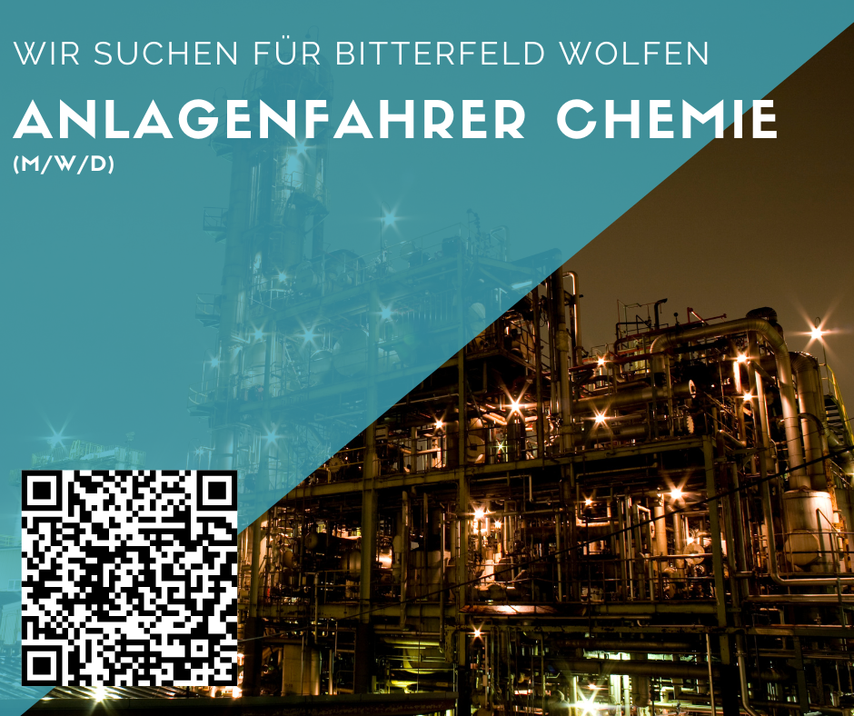 Anlagenfahrer/in in Bitterfeld- Wolfen gesucht - Chemie- 