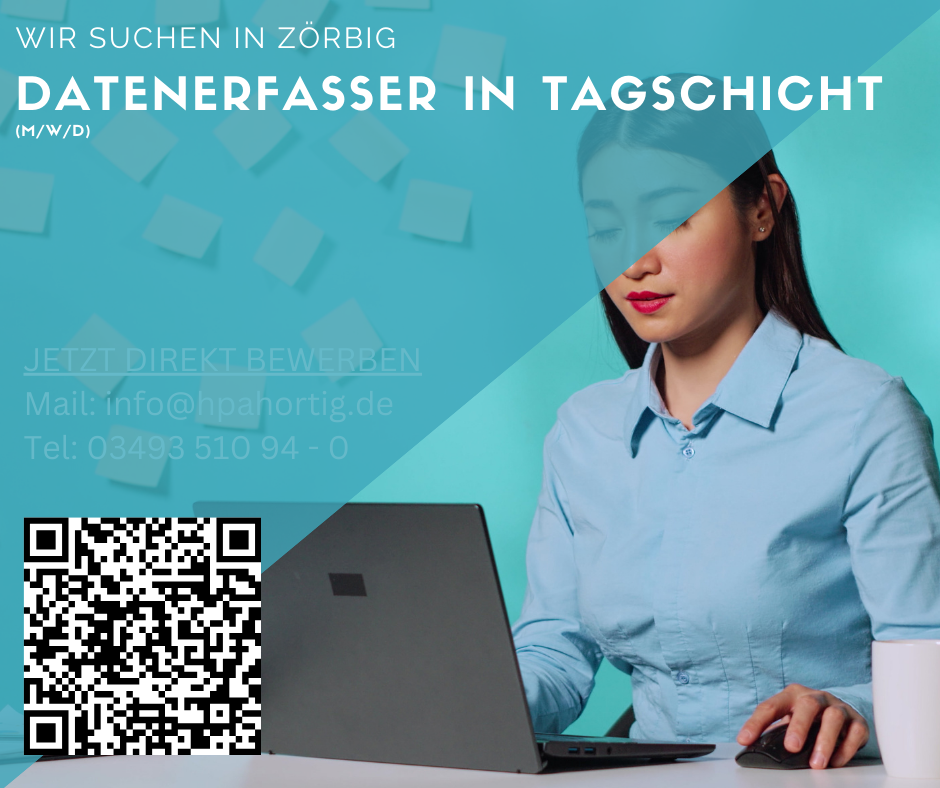 Datenerfasser (m/w/d) in Zörbig gesucht-Tagschicht- 