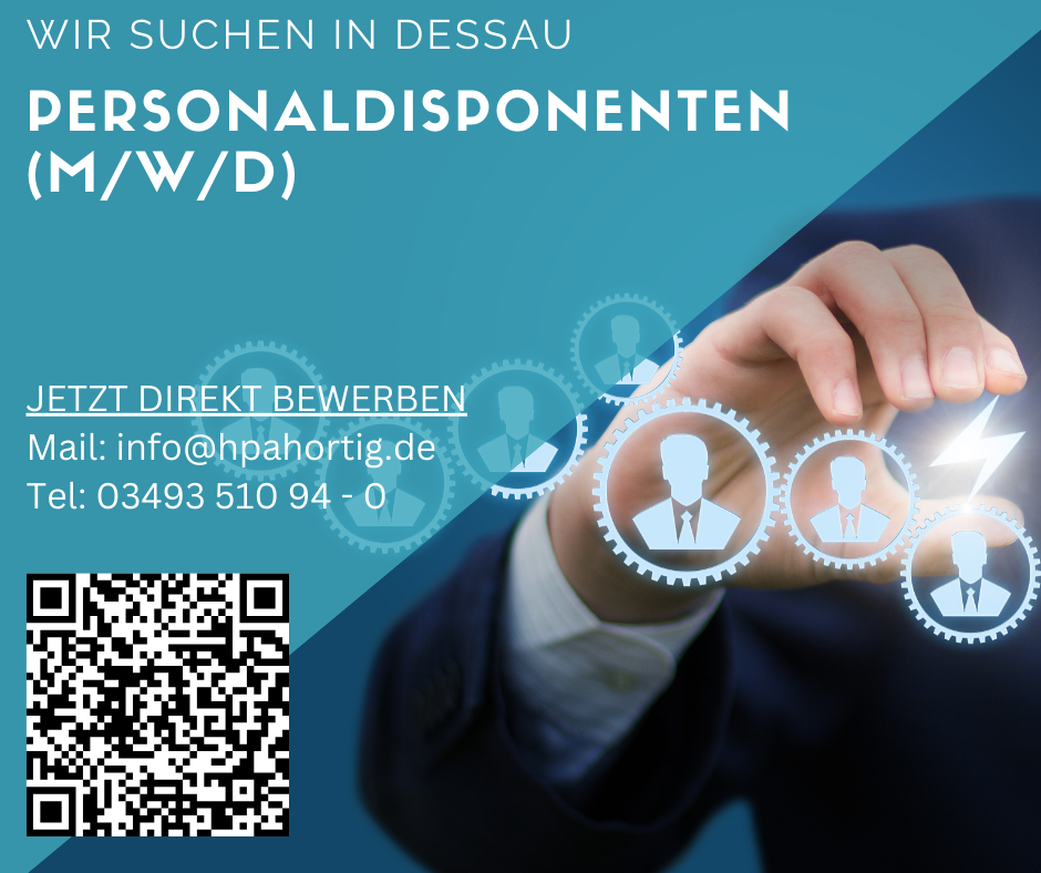 Personaldisponenten (m/w/d) für Dessau gesucht 
