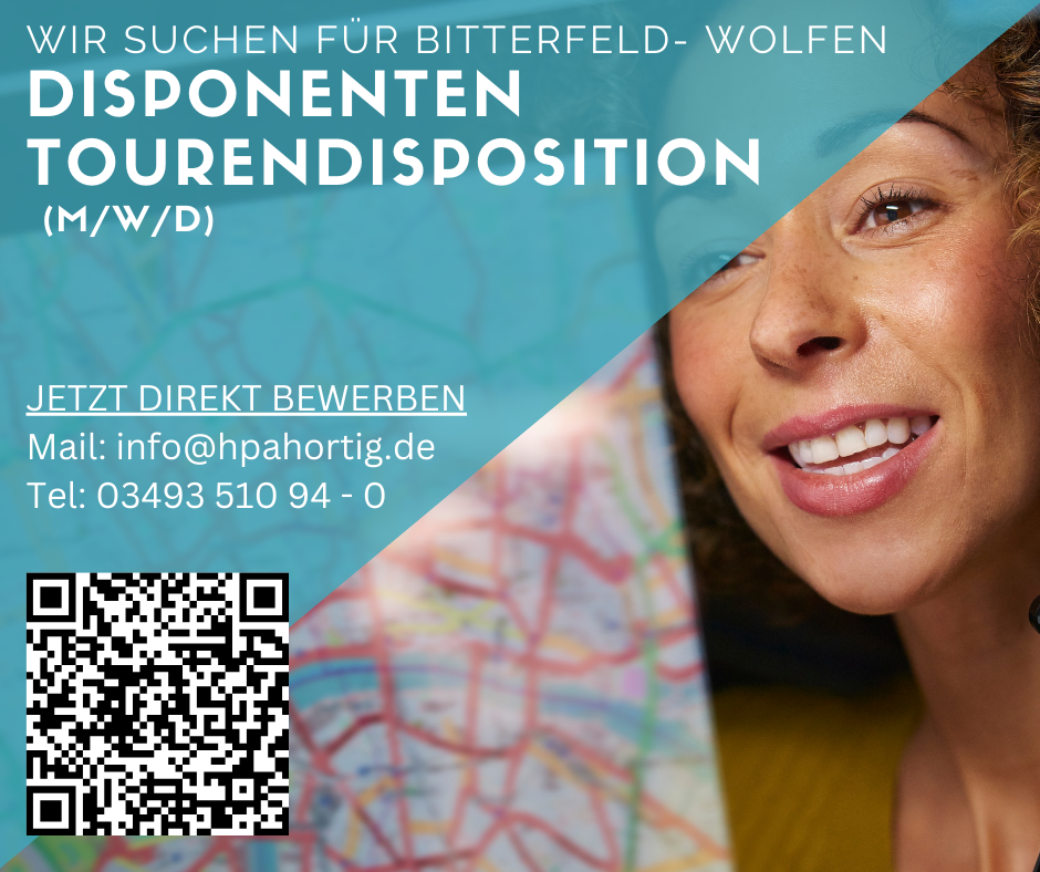 Disponenten (m/w/d) für Tourendisposition gesucht- Bitterfeld- Wolfen- 