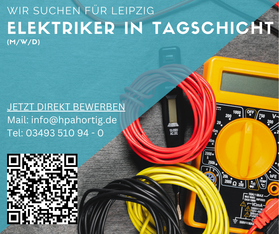 Elektriker (m/w/d) für Leipzig gesucht 
