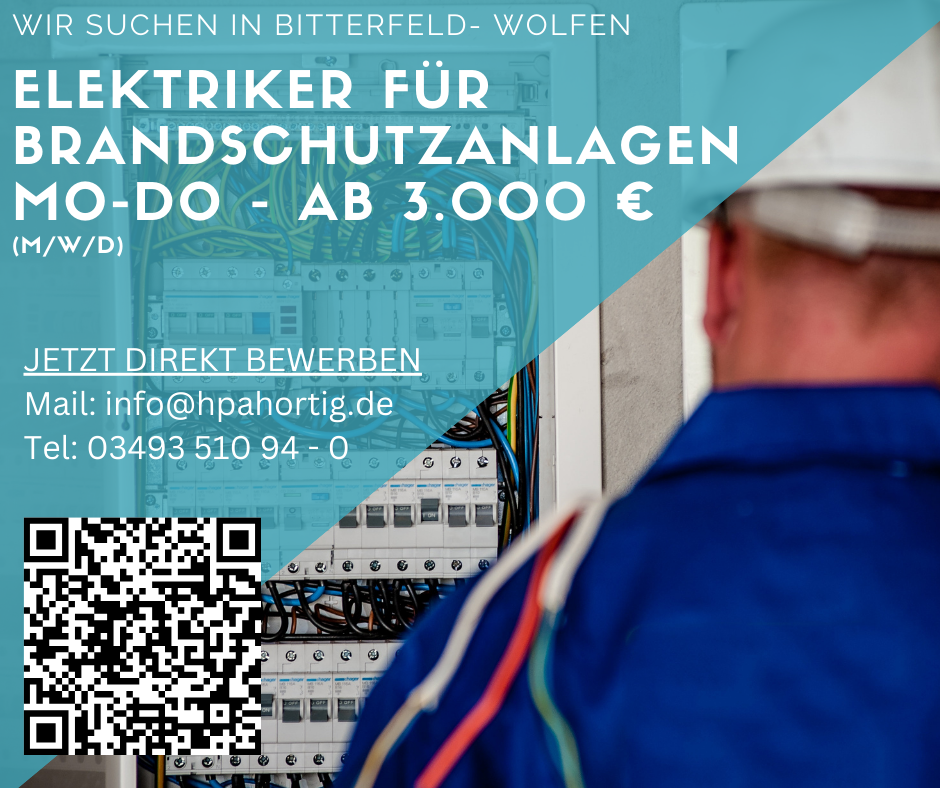 Elektriker für Brandschutzanlagen (m/w/d) -  ab 18,00 € - Mo-Do
