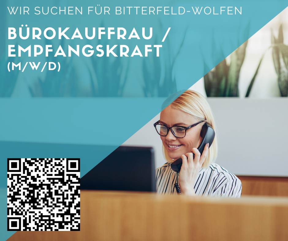 Bürokauffrau / Empfang (m/w/d) - Bitterfeld - ab 2.700 €
