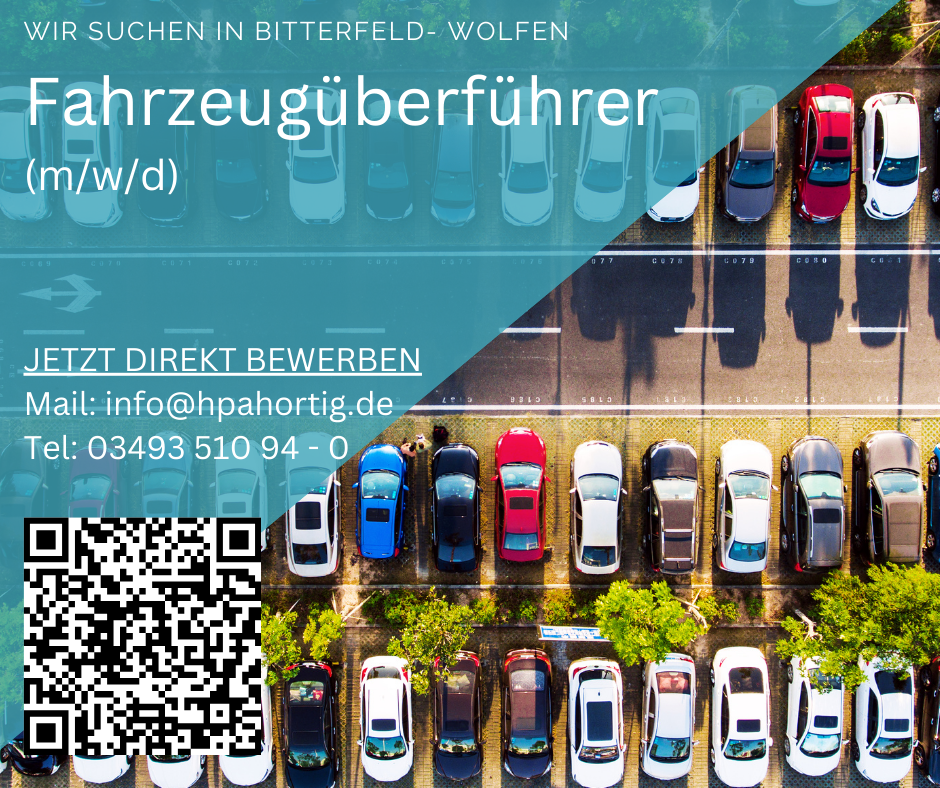 Fahrzeugüberführer (m/w/d) in Bitterfeld-Wolfen gesucht