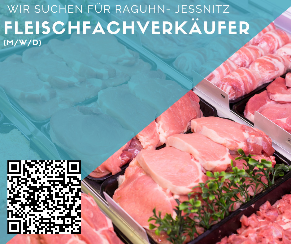 Fleischfachverkäufer (m/w/d) für Raguhn- Jeßnitz gesucht 