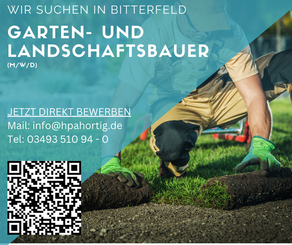 Garten- und Landschaftsbauer (m/w/d) für Bitterfeld gesucht - ab 15 €