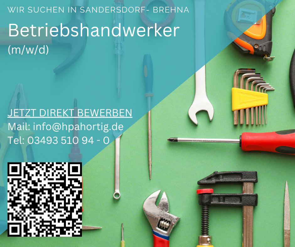 Betriebshandwerker (m/w/d) für Sandersdorf- Brehna gesucht  