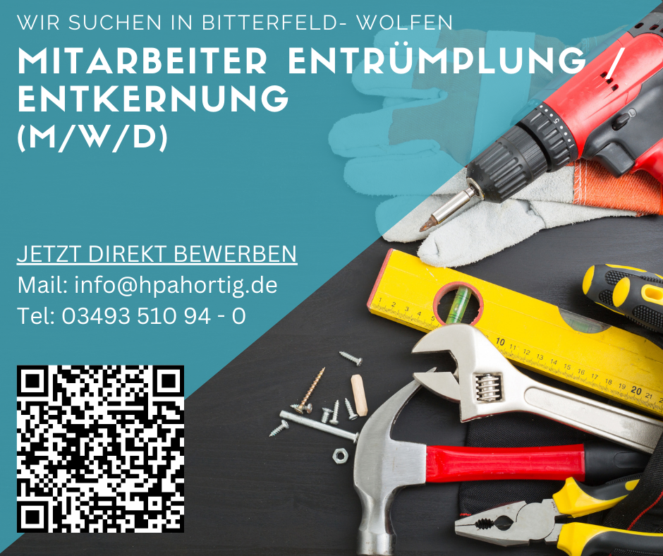 Mitarbeiter (m/w/d) für die Entrümplung / Entkernung gesucht 