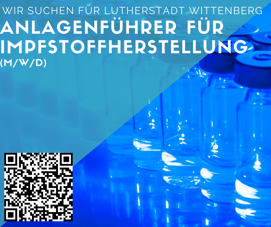 Anlagenführer/in für Impfstoffproduktion in Lutherstadt Wittenberg gesucht 