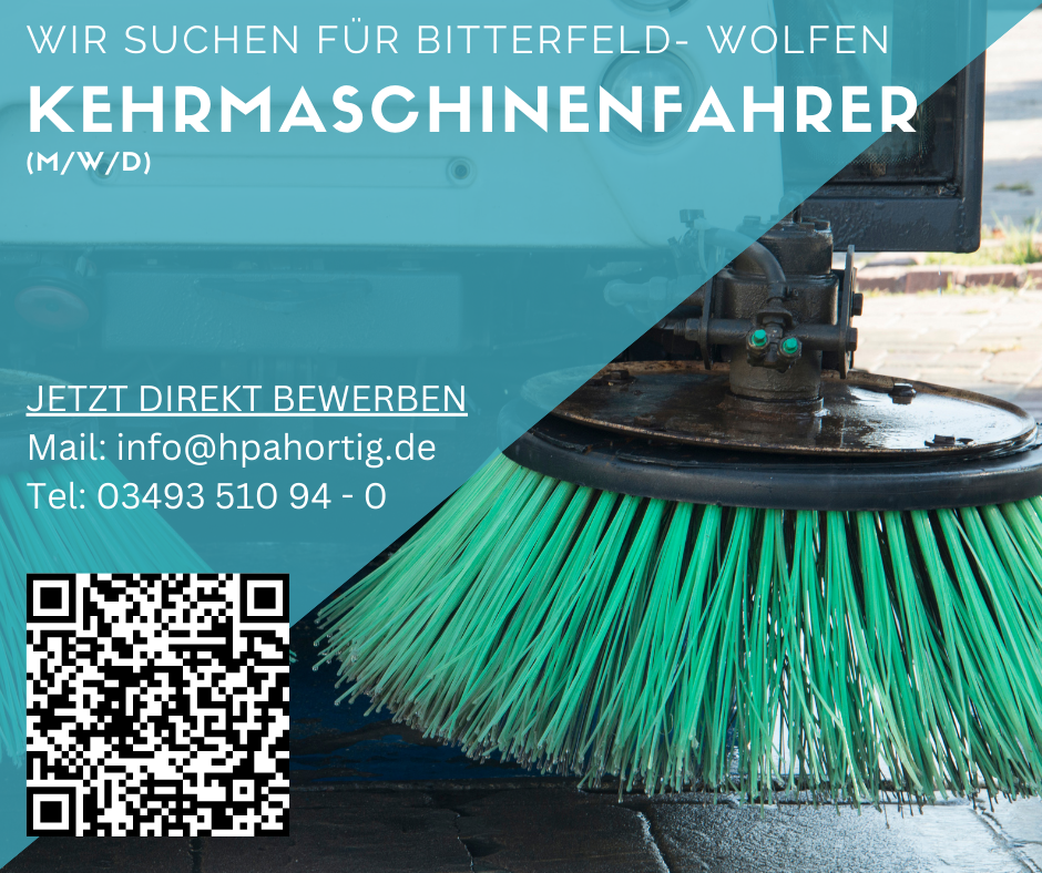Kehrmaschinenfahrer (m/w/d) für Bitterfeld- Wolfen gesucht 