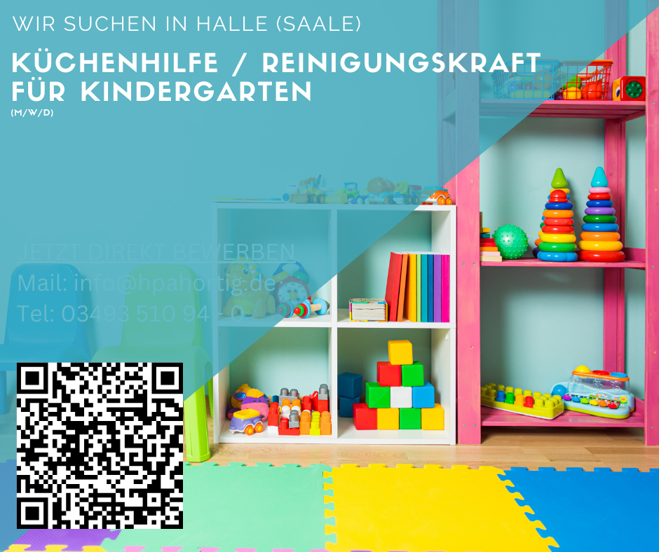 Küchenhilfe / Reinigungskraft (m/w/d) für Kindergarten in Halle (Saale) gesucht 