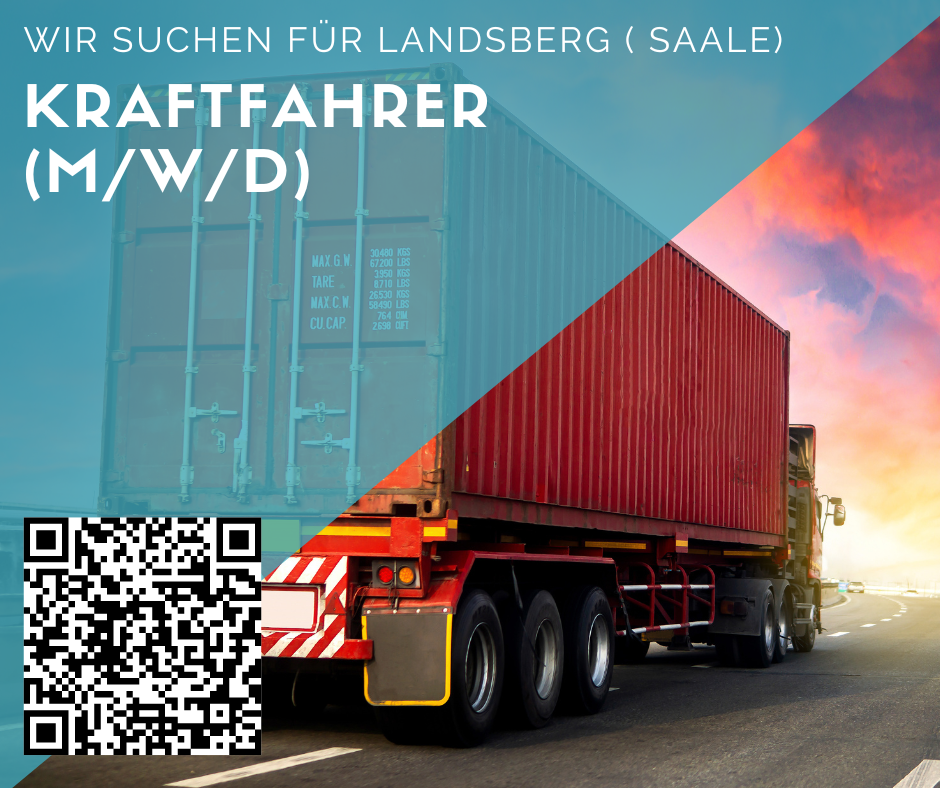 Kraftfahrer/in für Landsberg (Saale) gesucht - Tagschicht-