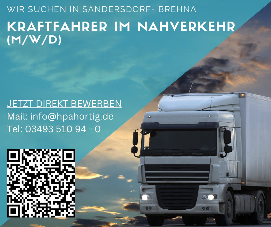 Kraftfahrer (m/w/d)  -16 t- im Nahverkehr in Sandersdorf- Brehna gesucht 