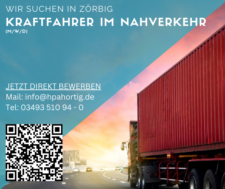 Kraftfahrer (m/w/d) in Zörbig gesucht- Nahverkehr- 