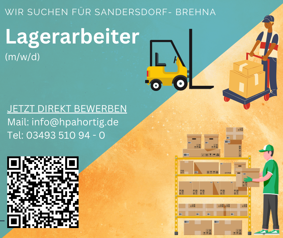 Lagerarbeiter (m/w/d) für Sandersdorf- Brehna gesucht - ab 14,50 €