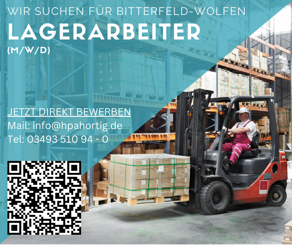 Lagerarbeiter / Staplerfahrer (m/w/d) Tagschicht - Bitterfeld