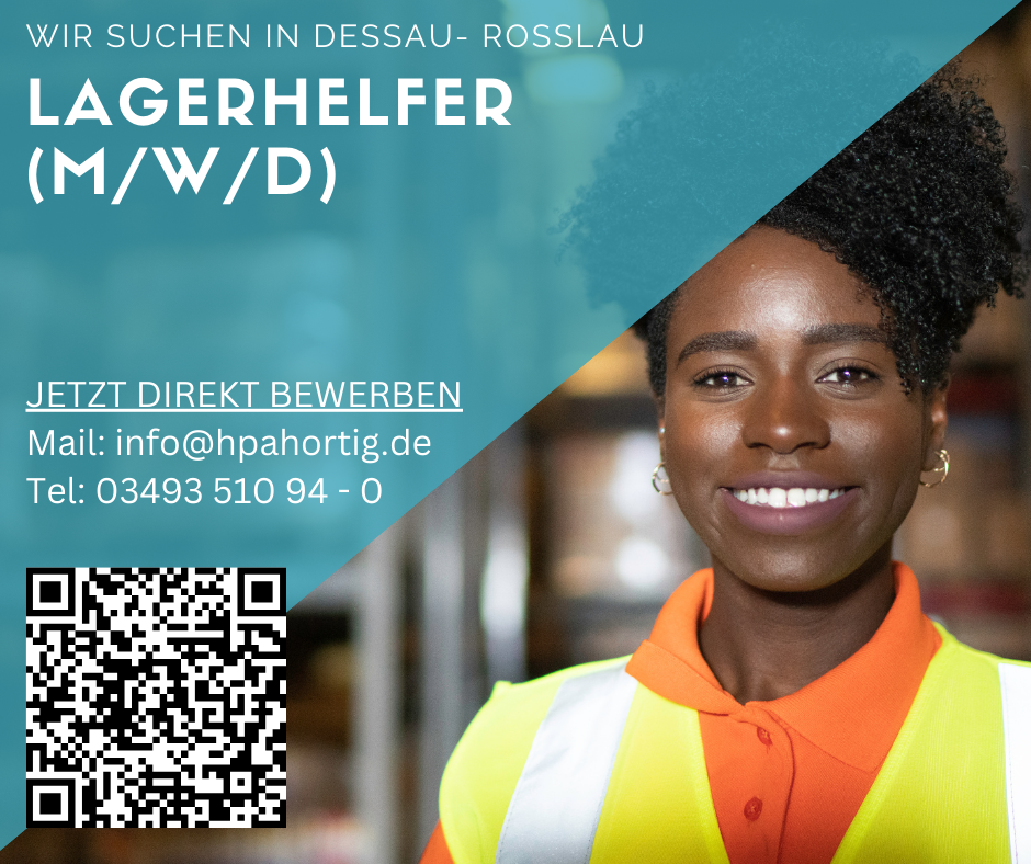 Lagerhelfer (m/w/d) für Dessau-Roßlau gesucht - 2- Schichten