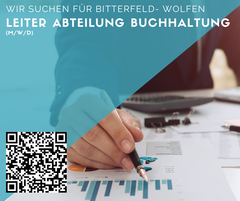 Leiter/in für die Abteilung Buchhaltung in Bitterfeld- Wolfen  gesucht 