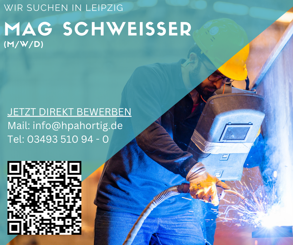 MAG-Schweißer gesucht (m/w/d) für Leipzig - Tagschicht - ab 18 €