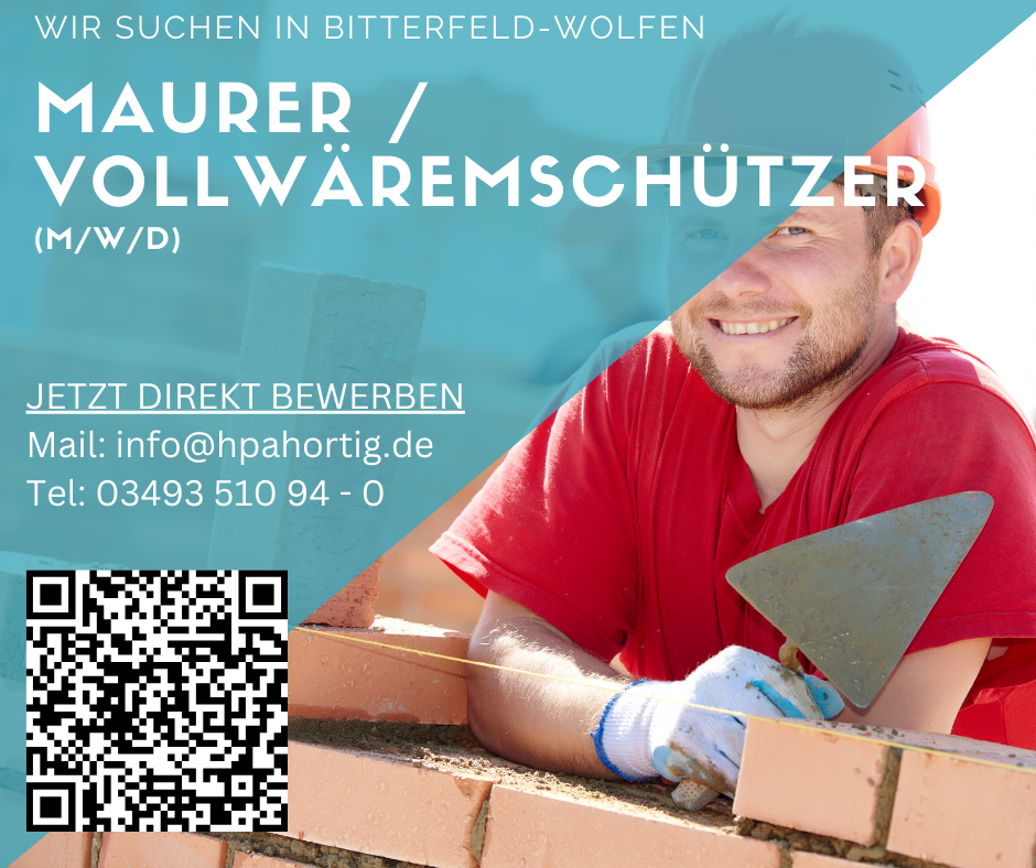 Maurer / Putzer / Maler (m/w/d) Bitterfeld-Wolfen gesucht - ab 18 € (keine Montage)