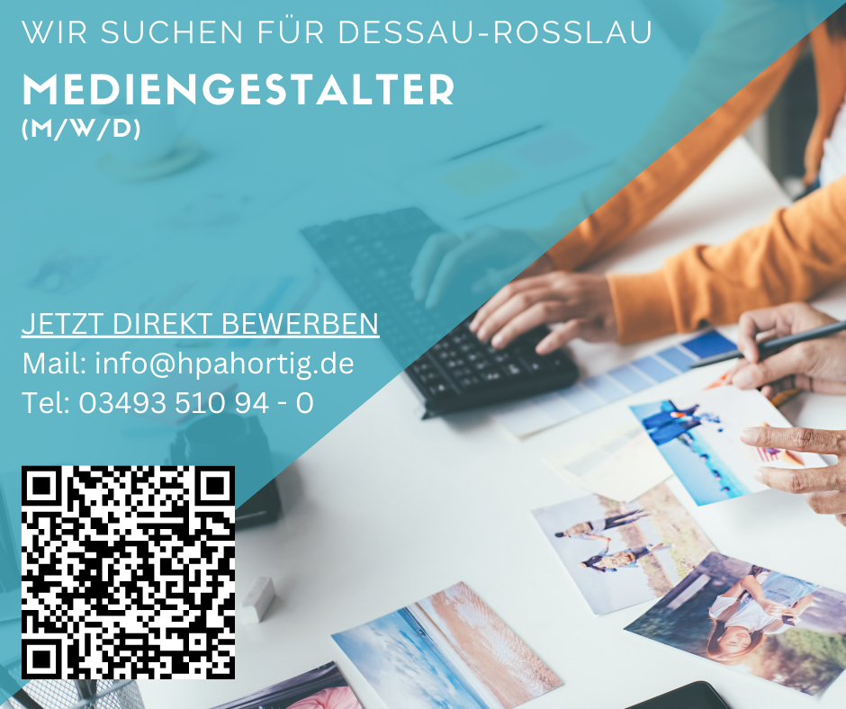 Mediengestalter gesucht (m/w/d) - Dessau-Roßlau