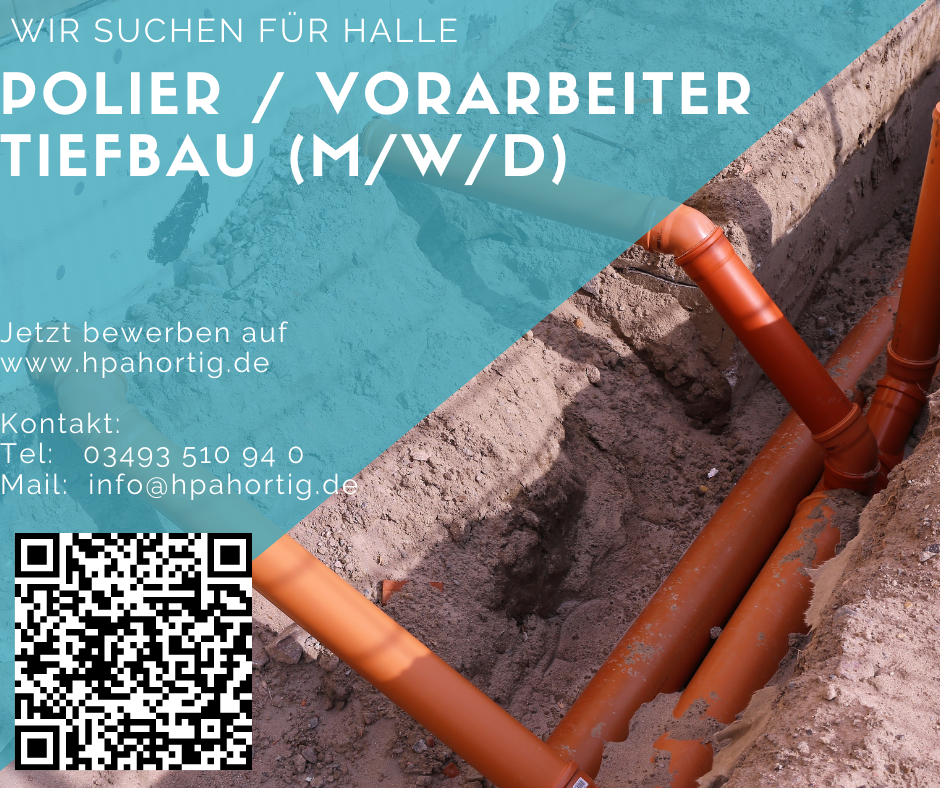Vorarbeiter / Polier (m/w/d) - Tiefbau Halle - keine Montage
