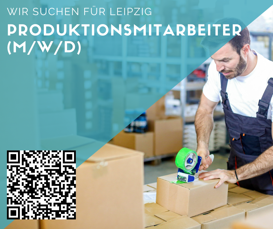 Produktionsmitarbeiter/innen für Leipzig gesucht 