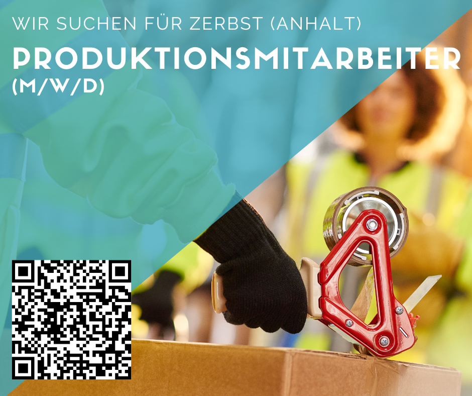 Produktionsmitarbeiter/in für Zerbst (Anhalt) gesucht 