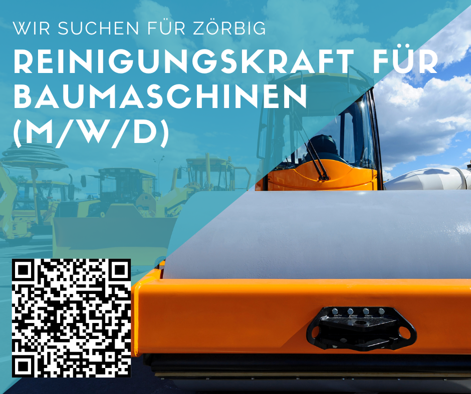 Reinigungskraft (m/w/d) für Baumaschinen in Zörbig gesucht  