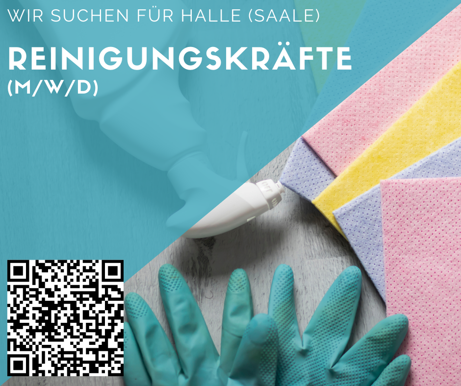 Reinigungskräfte (m/w/d) für Halle (Saale) gesucht 