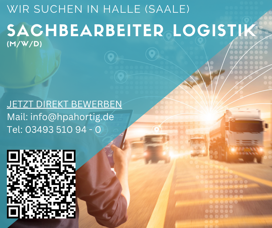 Sachbearbeiter Logistik (m/w/d) - Halle (Saale) - ab 2.800 €