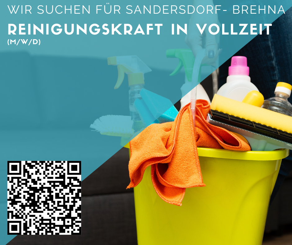 Reinigungskraft (m/w/d) in Vollzeit für Sandersdorf-Brehna gesucht 