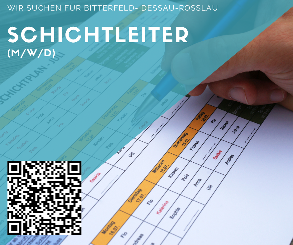Schichtleiter Fertigung (m/w/d) - Dessau - ab 4.500 €