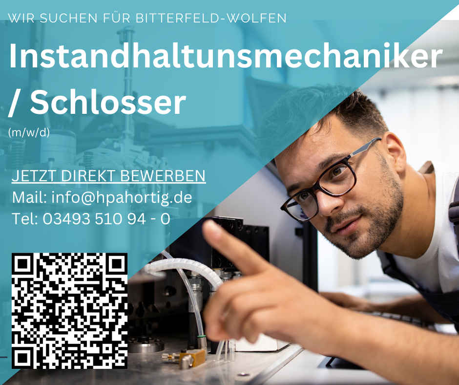 Schlosser (m/w/d) in der Instandhaltung - Tagschicht - ab 17,50 €