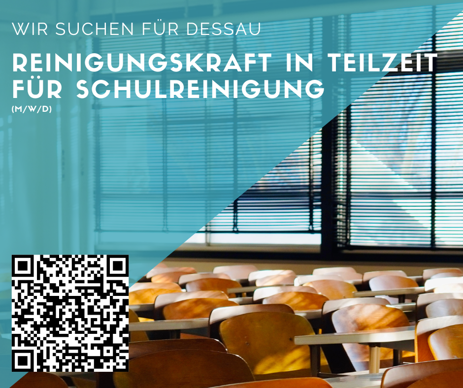 Reinigungskraft (m/w/d) für Schulreinigung gesucht 