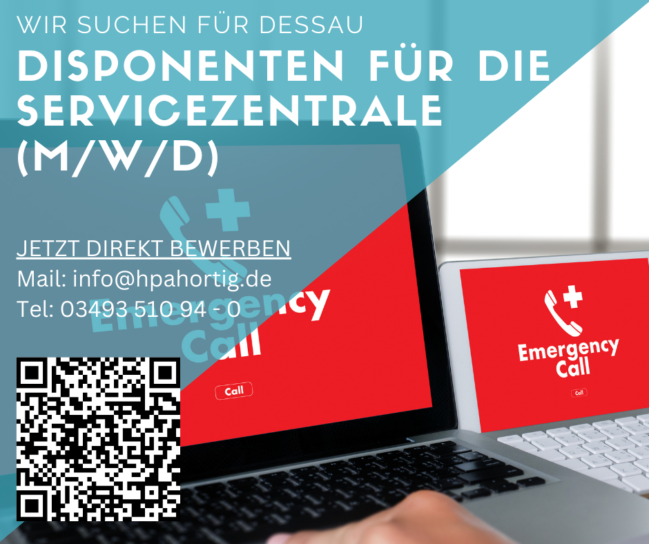 Disponenten für die Servicezentrale (m/w/d) in Dessau 