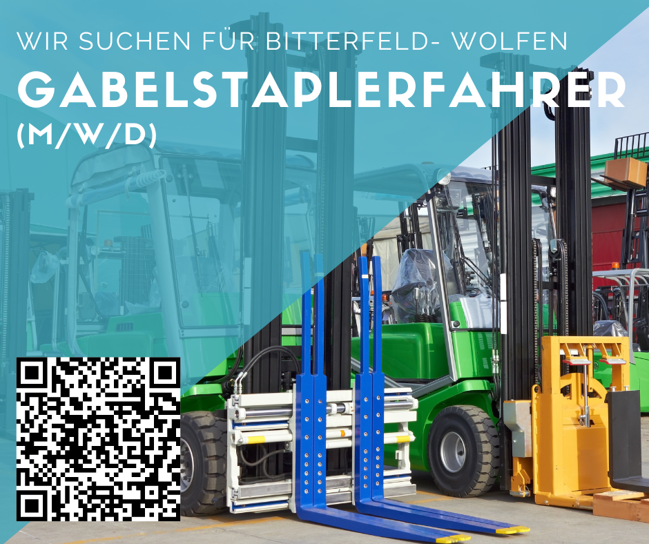 Gabelstaplerfahrer (m/w/d) für Bitterfeld- Wolfen gesucht 