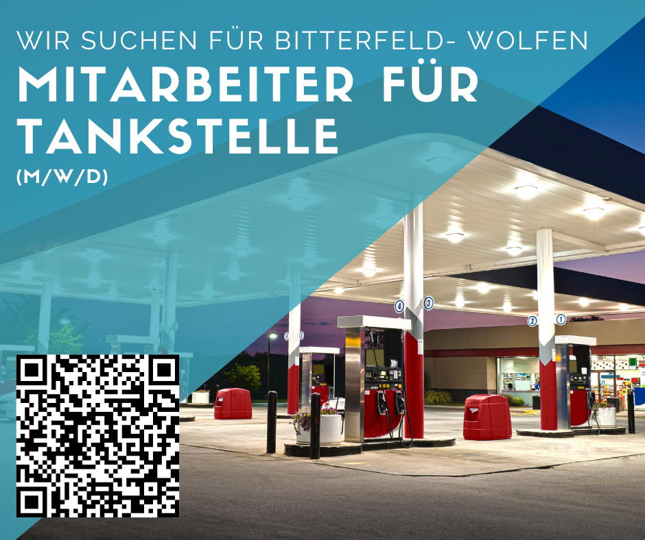 Mitarbeiter für Tankstelle in Bitterfeld- Wolfen gesucht (m/w/d) 