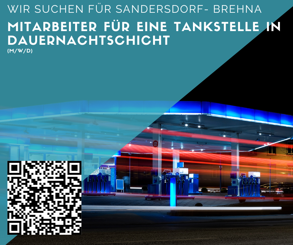 Mitarbeiter (m/w/d) für eine Tankstelle gesucht in Sandersdorf- Brehna- Dauernachtschicht- 