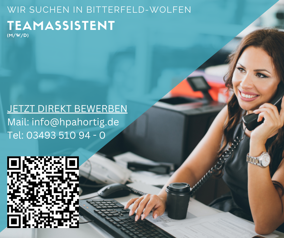 Teamassistenz / Empfangsmitarbeiter (m/w/d) für Bitterfeld-Wolfen gesucht 