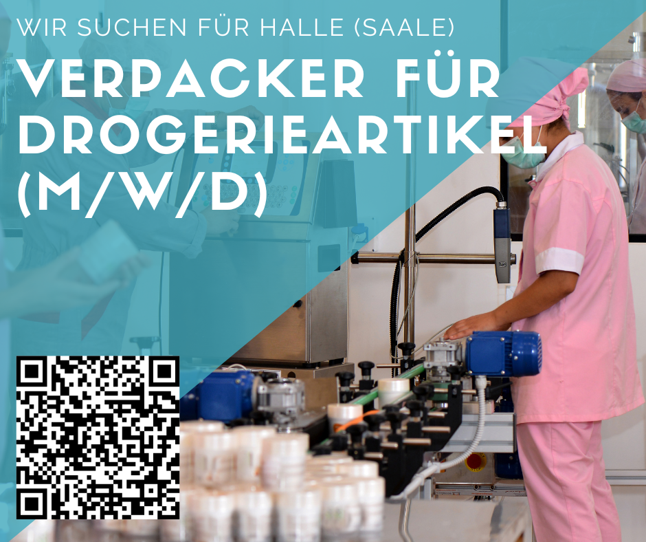 Verpackungsmitarbeiter/innen für Drogerieartikel in Halle (Saale) gesucht 